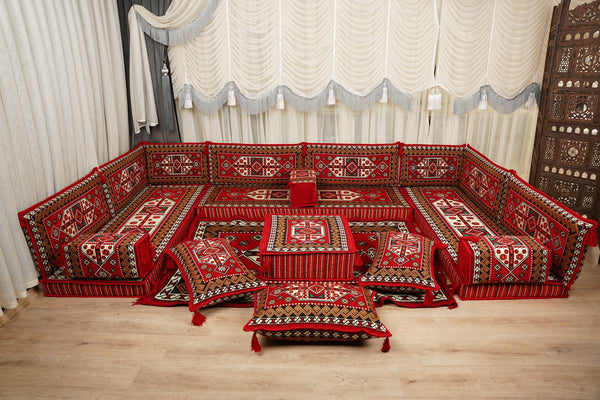 U-Shape Arabic Moroccan Lounge Sofa Set