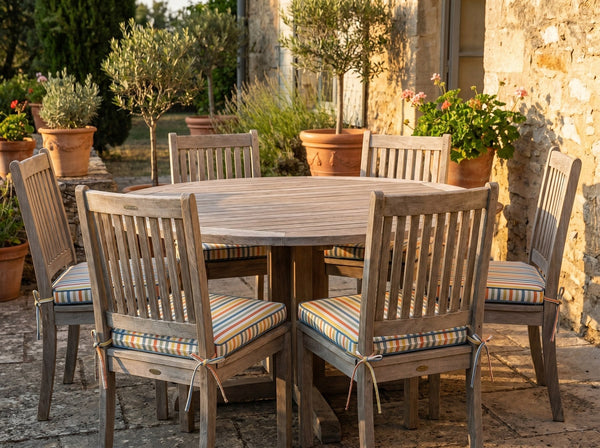 Custom Outdoor Seat Cushion with Ties – Weatherproof