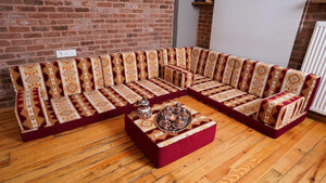 Premium Diwan Sofa Sets, Floor Cushions, Oriental Arabic Seating Floor Sofa, Sectional Floor Sofa, Arabic Majlis