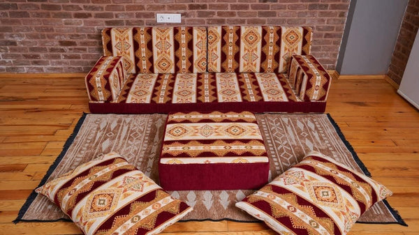 Premium Diwan Sofa Sets, Floor Cushions, Oriental Arabic Seating Floor Sofa, Sectional Floor Sofa, Arabic Majlis