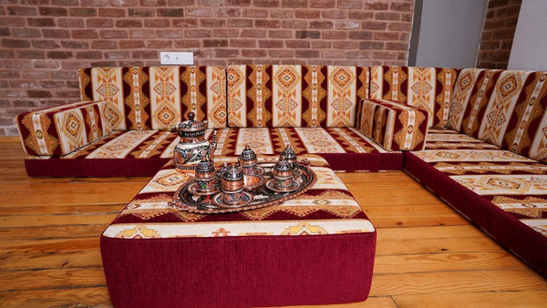 Premium Diwan Sofa Sets, Floor Cushions, Oriental Arabic Seating Floor Sofa, Sectional Floor Sofa, Arabic Majlis