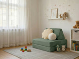 Custom Kids Play Sofa, Foldable Corduroy Floor Couch, Convertible Toddler Lounge & Play Bed, Modular Nursery Seating, Ma