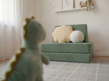 Custom Kids Play Sofa, Foldable Corduroy Floor Couch, Convertible Toddler Lounge & Play Bed, Modular Nursery Seating, Ma