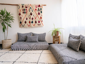Gray Floor Sofa Cushion