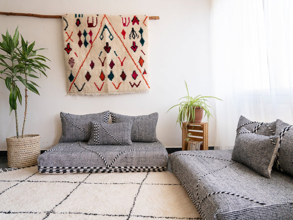 Gray Floor Sofa Cushion