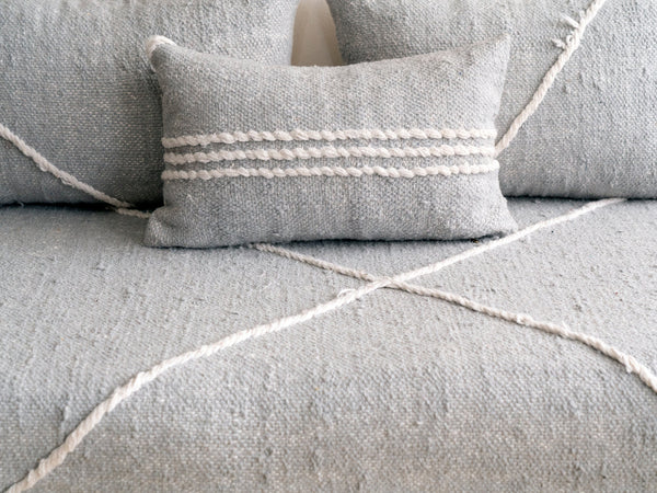Moroccan Large Floor Seating Sofa, Gray Modular Floor Sofa, Floor Cushion Seating, Floor Couch, Modern Loveseat Sofas