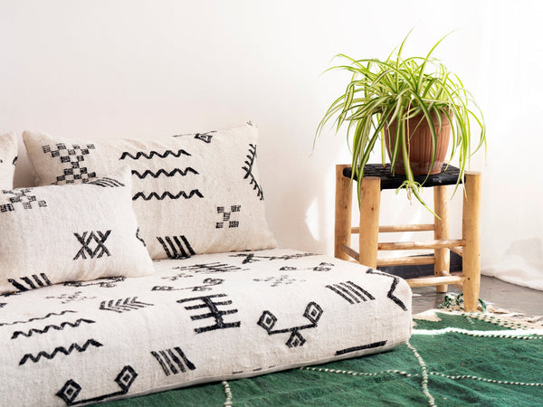Boho Style Floor Cushion Set, Moroccan Floor Couch, Modular Sofa Seating, Sofa Cushion Set, Bohemian Floor Sofa