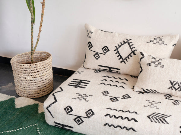 Boho Style Floor Cushion Set, Moroccan Floor Couch, Modular Sofa Seating, Sofa Cushion Set, Bohemian Floor Sofa