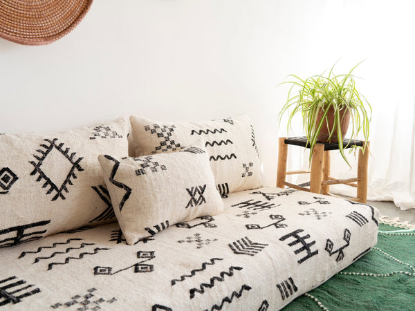 Boho Style Floor Cushion Set, Moroccan Floor Couch, Modular Sofa Seating, Sofa Cushion Set, Bohemian Floor Sofa
