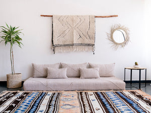 Beige Floor Sofa Set, Boho Sofa, Floor Cushion Set, Living Room Floor Sofa, Floor Seating Set, Large Floor Cushion, Sofa Couch