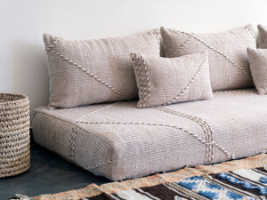 Beige Floor Sofa Set, Boho Sofa, Floor Cushion Set, Living Room Floor Sofa, Floor Seating Set, Large Floor Cushion, Sofa Couch