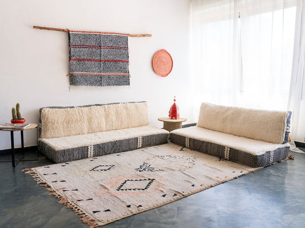 Moroccan Loveseat Floor Sofa – Boho Modular Set