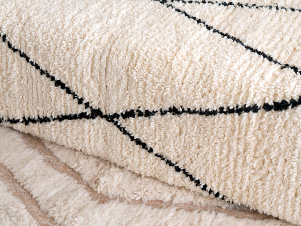 Black Striped Floor Cushions