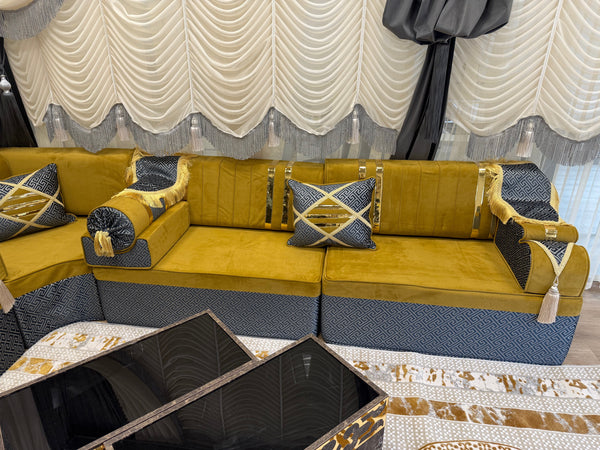 Arabic Lounge Sofa, Traditional Diwan Sofa Sets, Sectional Sofa, Majlis Sofa Set, Loveseat Sofa