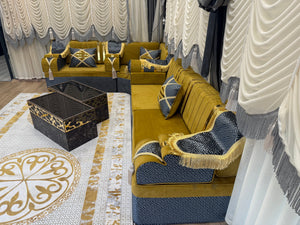 Arabic Lounge Sofa, Traditional Diwan Sofa Sets, Sectional Sofa, Majlis Sofa Set, Loveseat Sofa