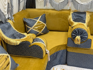 Arabic Lounge Sofa, Traditional Diwan Sofa Sets, Sectional Sofa, Majlis Sofa Set, Loveseat Sofa
