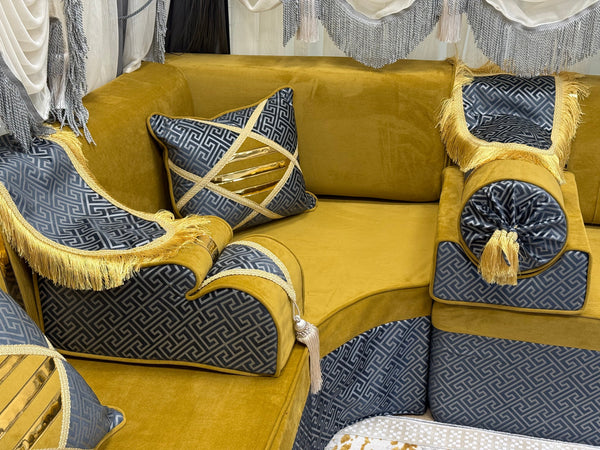Arabic Lounge Sofa, Traditional Diwan Sofa Sets, Sectional Sofa, Majlis Sofa Set, Loveseat Sofa