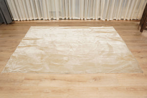Beige Baghdad Tulip: Single Floor Sofa – Arabic Majlis – Turkish Floor Pouf – Window Seat Cushion – Oriental Floor Seating