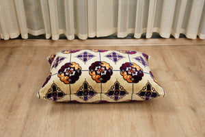 Beige Baghdad Tulip: Single Floor Sofa – Arabic Majlis – Turkish Floor Pouf – Window Seat Cushion – Oriental Floor Seating