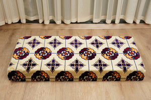 Beige Baghdad Tulip: Single Floor Sofa – Arabic Majlis – Turkish Floor Pouf – Window Seat Cushion – Oriental Floor Seating