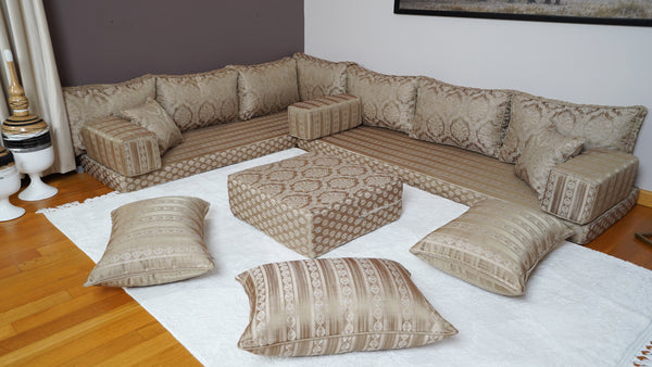 Arabic Majlis Floor Seating Set – Turkish Diwan Sofa