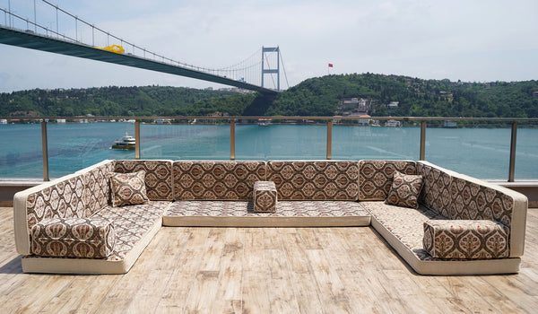 Premium Gray Arabic Sofa Set