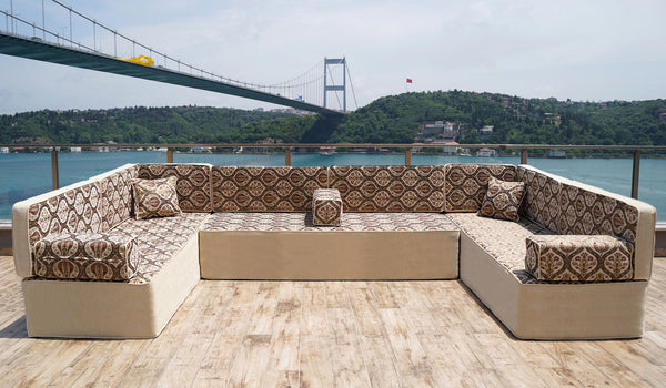 Premium Gray Arabic Sofa Set