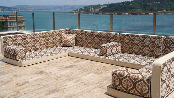 Premium Gray Arabic Sofa Set