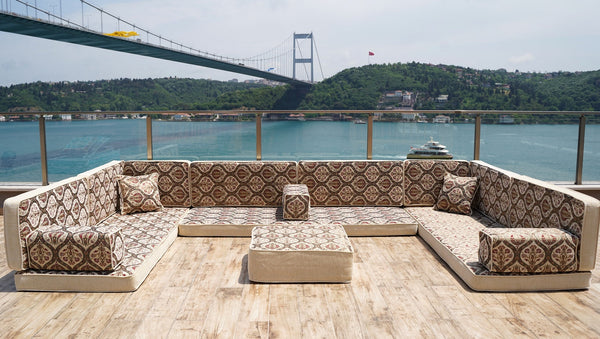 Premium Gray Arabic Sofa Set