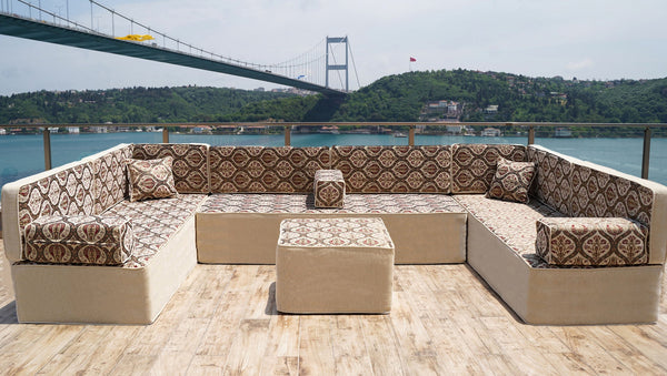 Premium Gray Arabic Sofa Set