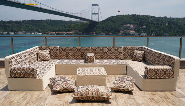 Premium Gray Arabic Sofa Set