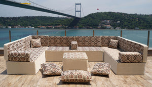 Premium Gray Arabic Sofa Set