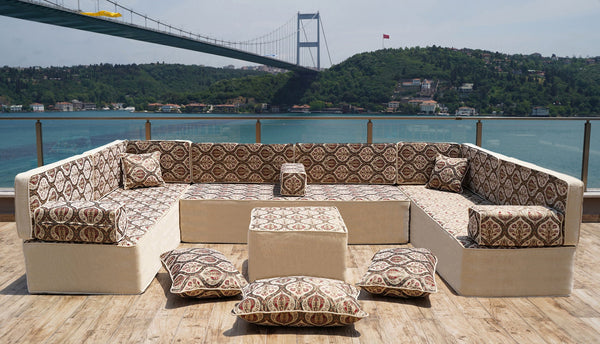Premium Gray Arabic Sofa Set