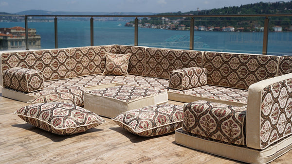 Premium Gray Arabic Sofa Set