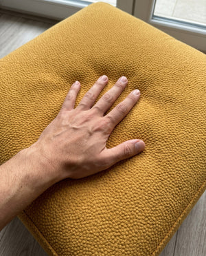 Custom Window Seat Cushion, Pet-Friendly Suede-Like Bench Seat Pad, Made-to-Measure Bay Window Cushion, Durable Boucle B