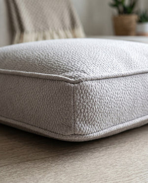 Custom Window Seat Cushion, Pet-Friendly Suede-Like Bench Seat Pad, Made-to-Measure Bay Window Cushion, Durable Boucle B
