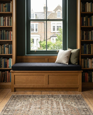 Custom Window Seat Cushion, Pet-Friendly Suede-Like Bench Seat Pad, Made-to-Measure Bay Window Cushion, Durable Boucle B
