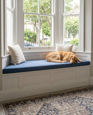 Custom Window Seat Cushion, Pet-Friendly Suede-Like Bench Seat Pad, Made-to-Measure Bay Window Cushion, Durable Boucle B