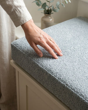 Custom Boucle Window Seat Cushion with Foam, Made-to-Measure Bench Seat Pad, Bay Window Banquette Cushion, Reading Nook 
