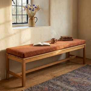 Custom Boucle Window Seat Cushion with Foam, Made-to-Measure Bench Seat Pad, Bay Window Banquette Cushion, Reading Nook 