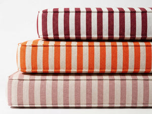Custom Striped Window Seat Cushion with Foam, Made-to-Measure Bench Seat Pad, Bay Window Banquette Cushion, Reading Nook