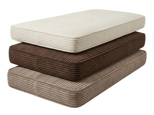 Custom Corduroy Window Seat Cushion with Foam, Made-to-Measure Bench Cushion, Wide-Wale Ribbed Bay Window Seat Pad, Stor