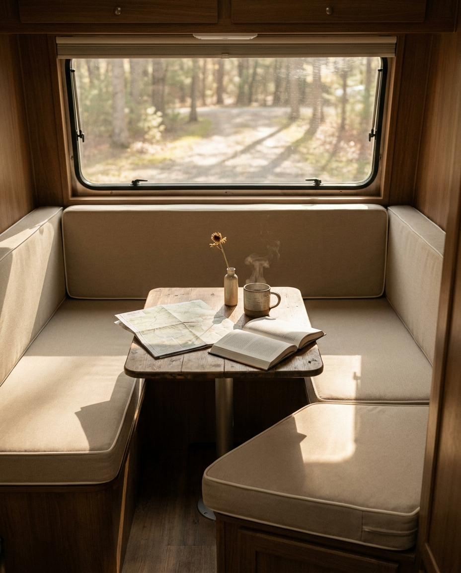 Custom RV cushions, road-tested comfort.