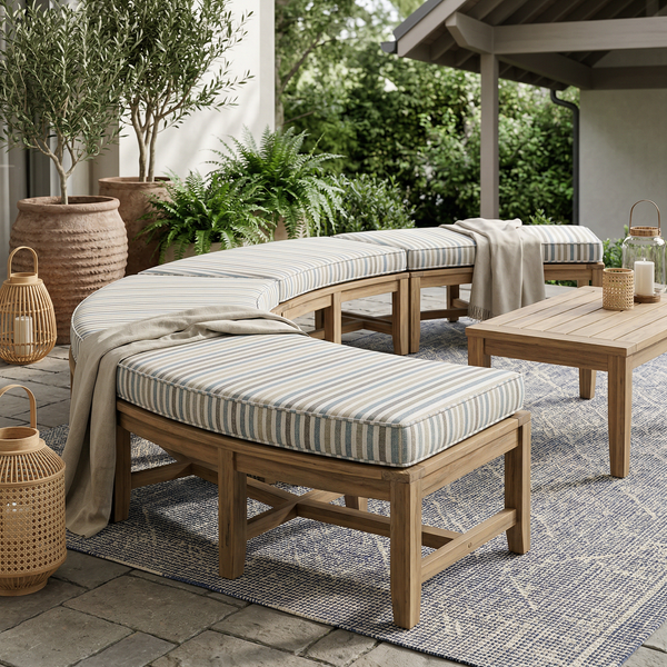 Curved Indoor Bench Cushions