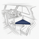 Triangle cushions — made-to-measure by Foamera
