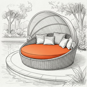 Round Boat Cushion