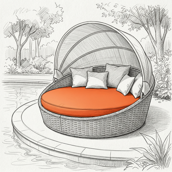 Round Boat Cushion