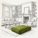 Floor cushions — custom size and shape by Foamera