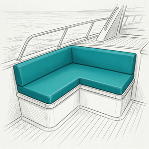 L-Shaped Boat Cushions