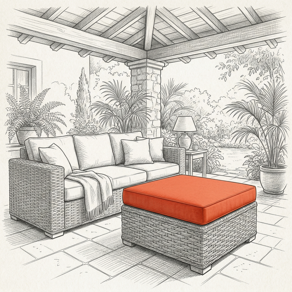 Ottoman Foam Cushions